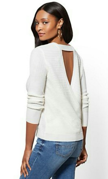 Sweaters - NY&CO ENVELOPE-BACK SWEATER